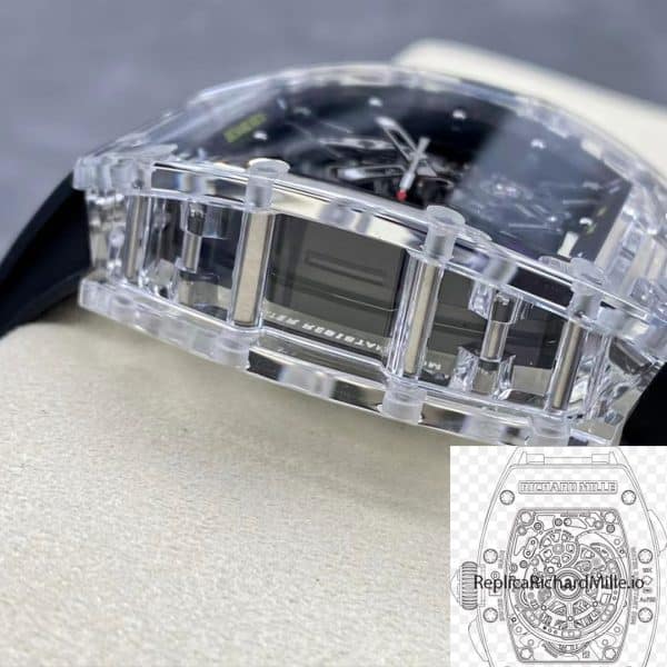 Replica RM35-01 Sonic Factory Clear Crystal Case