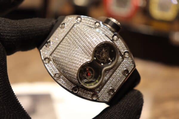 Photo 5 - New Models Replica Richard Mille RM 053 Tourbillon Full Paved Diamonds