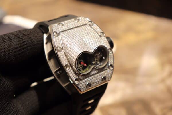 Photo 7 - New Models Replica Richard Mille RM 053 Tourbillon Full Paved Diamonds