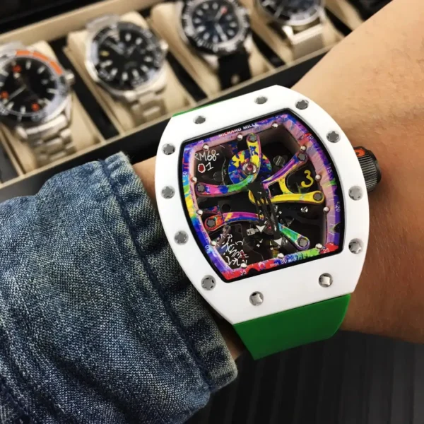 Replica Richard Mille RM 68-01 Tourbillon White - Image 9