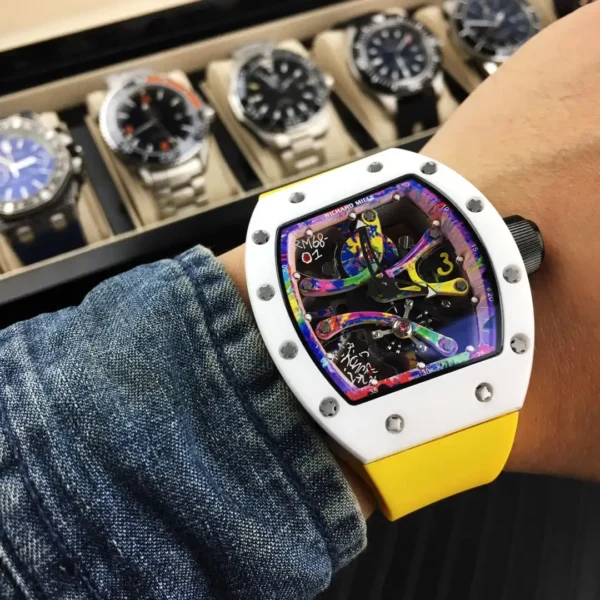 Replica Richard Mille RM 68-01 Tourbillon White - Image 7