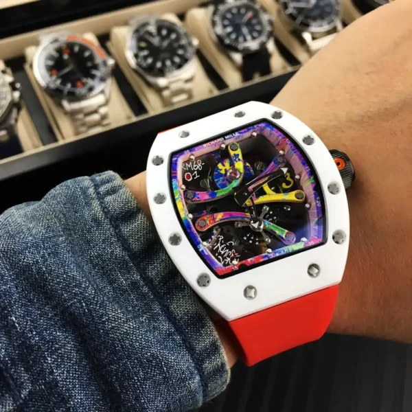 Replica Richard Mille RM 68-01 Tourbillon White - Image 8