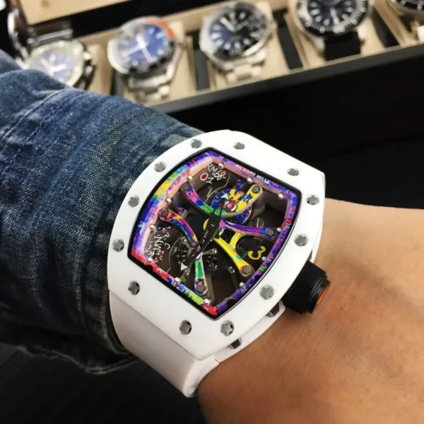 Photo 2 - New Models Replica Richard Mille RM 68-01 Tourbillon White