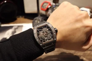 Photo 3 - New Models Replica Richard Mille RM035 BB Factory Black Rubber Strap