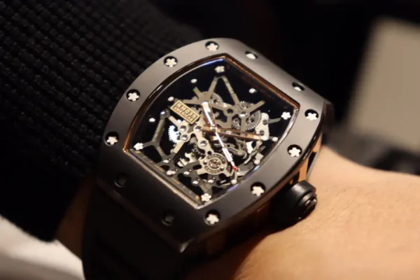 Photo 5 - New Models Replica Richard Mille RM035 BB Factory Black Rubber Strap