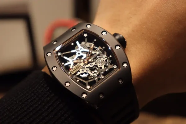 Photo 6 - New Models Replica Richard Mille RM035 BB Factory Black Rubber Strap