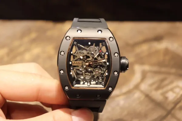 Photo 7 - New Models Replica Richard Mille RM035 BB Factory Black Rubber Strap