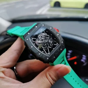 Photo 2 - New Models Replica RM35-02 V2 Green Rubber Strap