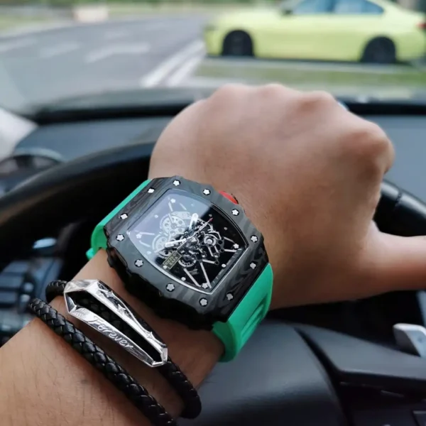 Photo 6 - New Models Replica RM35-02 V2 Green Rubber Strap