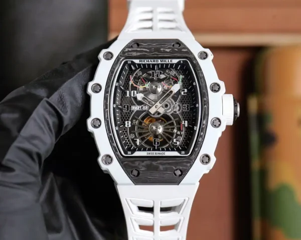 Photo 1 - New Models Replica RM 21-02 V2 White Rubber Strap