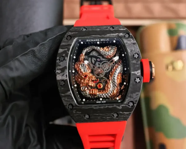 Photo 1 - New Models Replica Richard Mille RM57-03 Flying Dragon Black Carbon Case