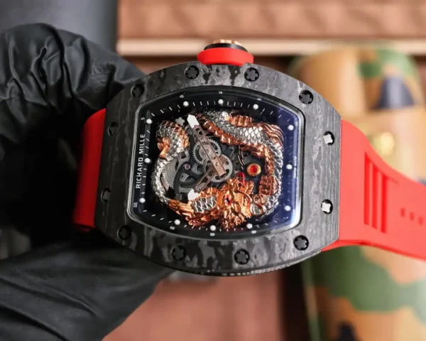 Photo 4 - New Models Replica Richard Mille RM57-03 Flying Dragon Black Carbon Case