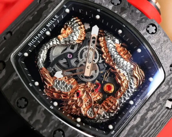 Photo 9 - New Models Replica Richard Mille RM57-03 Flying Dragon Black Carbon Case