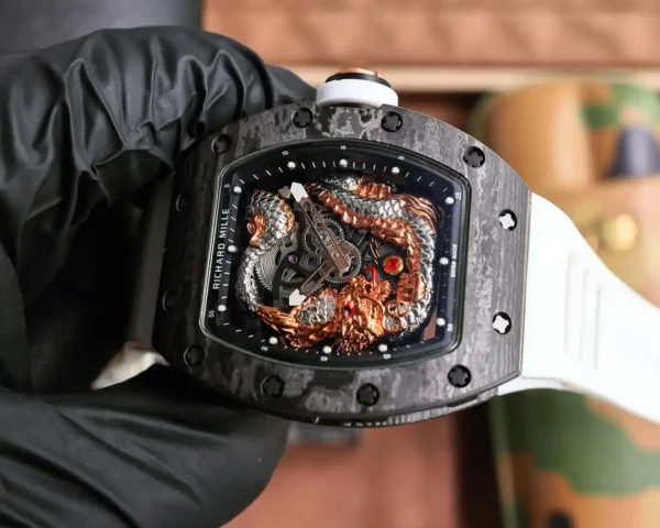 Photo 4 - New Models Replica Richard Mille RM57-03 Flying Dragon White Strap