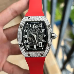 Photo 5 - New Models Replica RM 67-01 Titanium Diamonds Red Strap