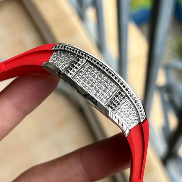 Photo 5 - New Models Replica RM 67-01 Titanium Diamonds Red Strap