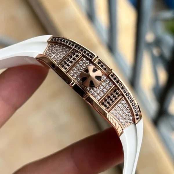 Photo 6 - New Models Replica RM 67-01 Rose Gold Diamonds White