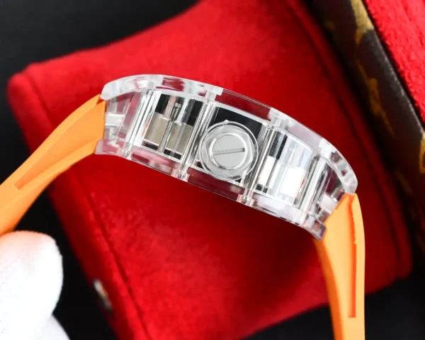 Photo 6 - New Models Replica Richard Mille RM35-02 Transparent Case Orange Strap