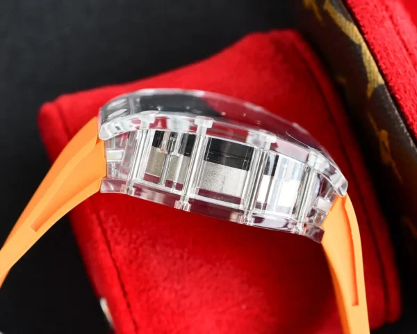 Photo 7 - New Models Replica Richard Mille RM35-02 Transparent Case Orange Strap