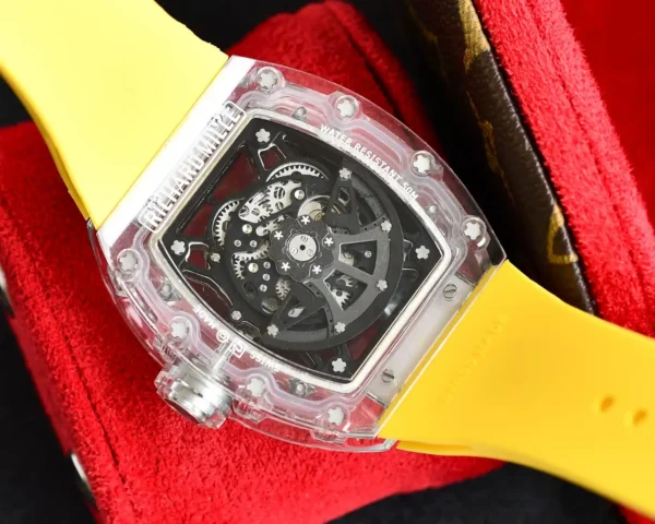 Photo 8 - New Models Replica Richard Mille RM35-02 Transparent Case Yellow Strap