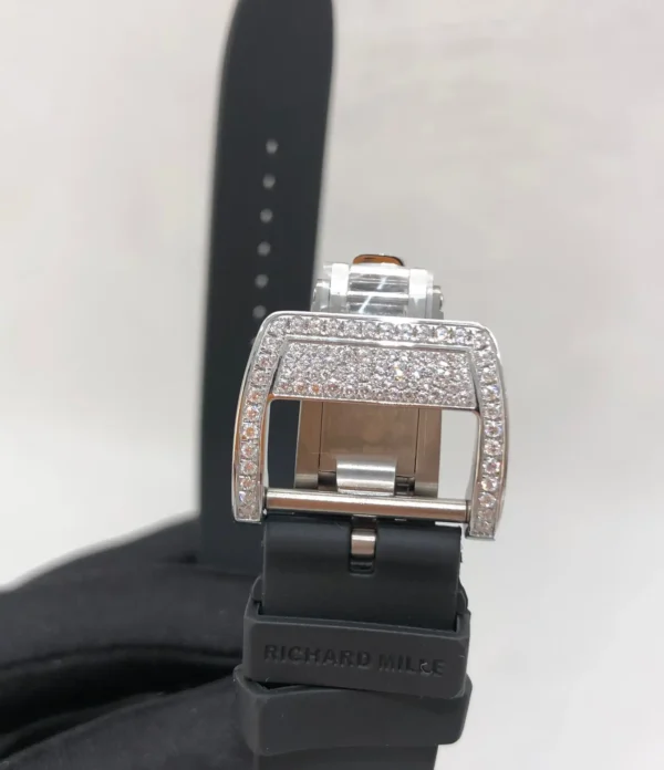 Photo 7 - RM 07-01 Replica RM 07-01 Black Lip White Gold Snow Diamond Set