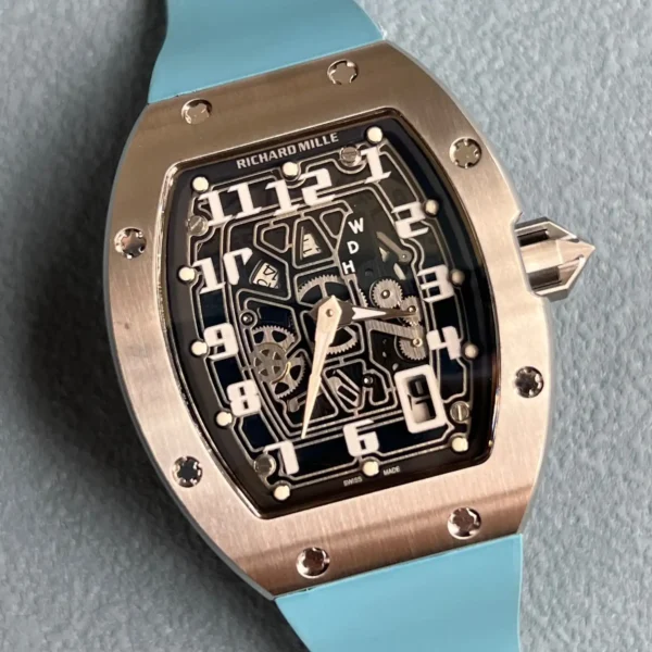 Replica RM 067-01 Titanium Blue Strap - Image 5