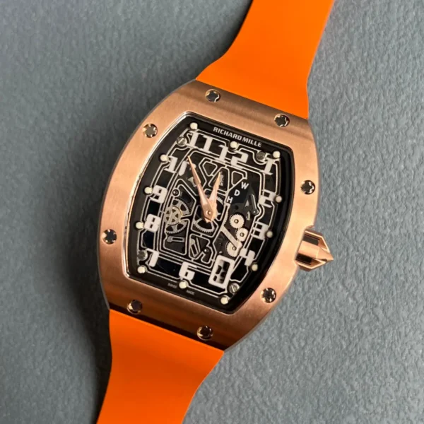 Photo 3 - New Models Replica RM 067-01 Rose Gold Orange Strap