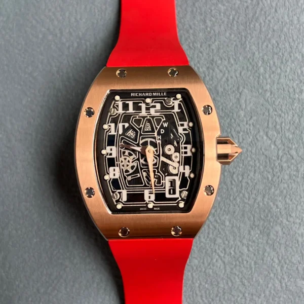 Photo 1 - New Models Replica RM 067-01 Rose Gold Red Strap