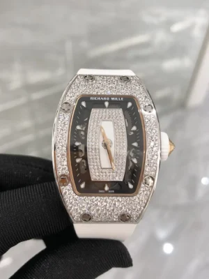 Photo 1 - RM 07-01 Replica RM 07-01 White Gold White Rubber Strap