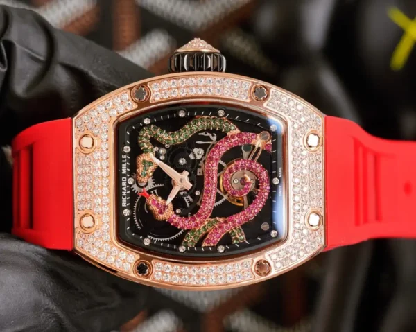 Photo 2 - New Models Replica Richard Mille 26-01 Rose Gold Diamonds