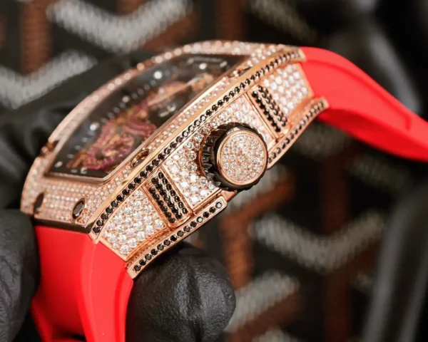 Photo 3 - New Models Replica Richard Mille 26-01 Rose Gold Diamonds