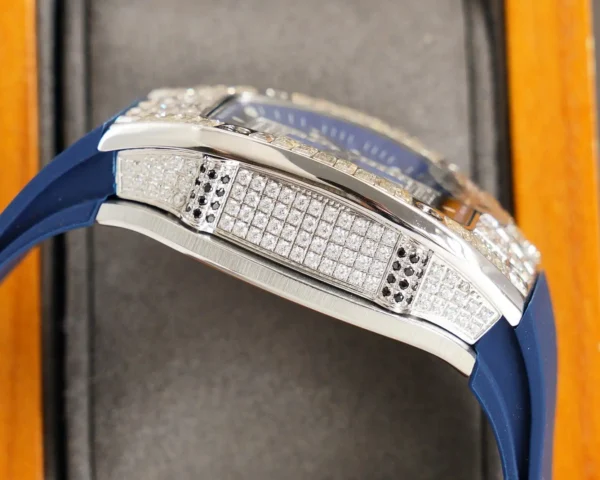 Photo 7 - New Models Replica RM 007-1 Diamond Crown Blue Strap