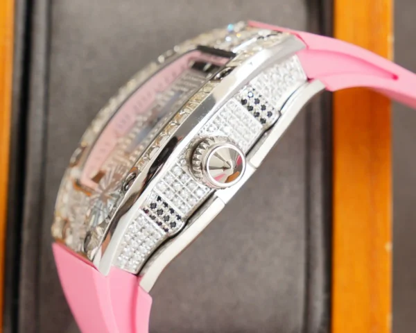 Photo 7 - New Models Replica RM 007-1 Diamond Crown Pink Strap