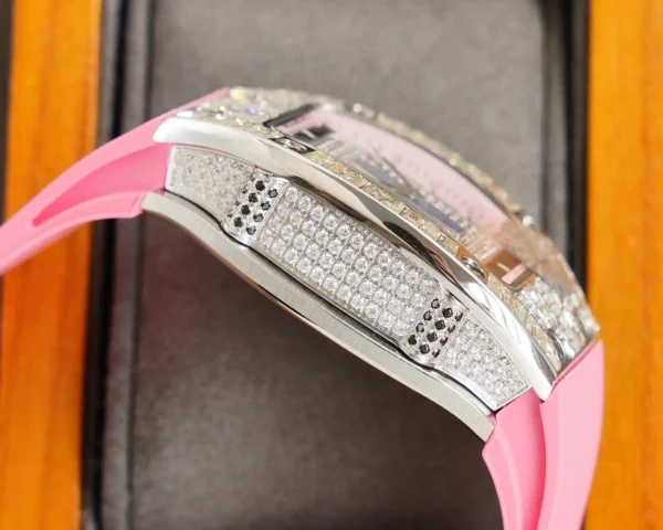 Photo 8 - New Models Replica RM 007-1 Diamond Crown Pink Strap