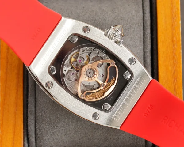 Photo 8 - New Models Replica RM 007-1 Diamond Crown Red Strap