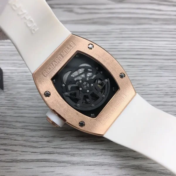 Replica RM 010 Rose Gold White Strap - Image 5