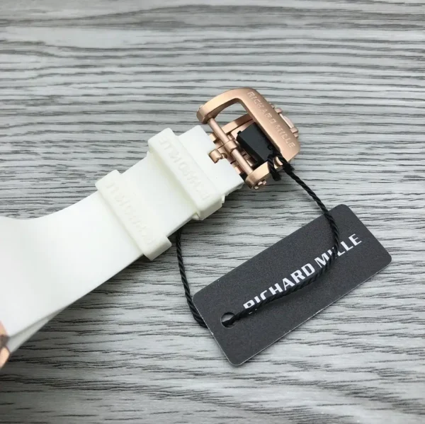 Replica RM 010 Rose Gold White Strap - Image 6