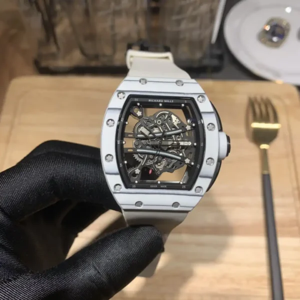 Photo 3 - New Models Replica Richard Mille RM 61-01  Yohan Blake Gray White Strap