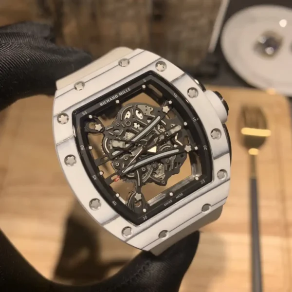 Photo 4 - New Models Replica Richard Mille RM 61-01  Yohan Blake Gray White Strap