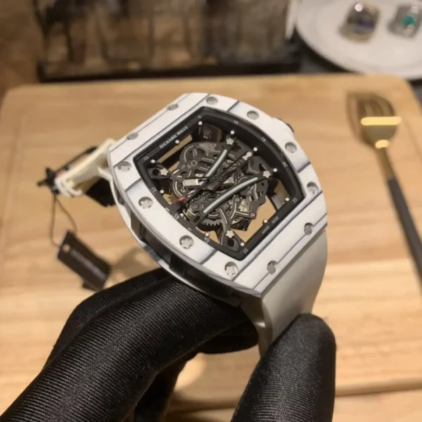 Photo 6 - New Models Replica Richard Mille RM 61-01  Yohan Blake Gray White Strap