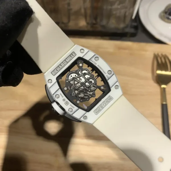 Photo 8 - New Models Replica Richard Mille RM 61-01  Yohan Blake Gray White Strap