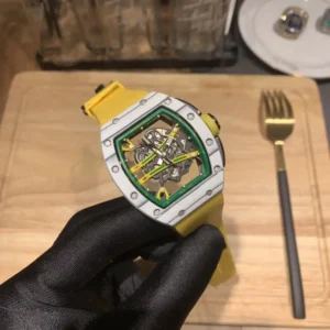 Photo 4 - New Models Replica Richard Mille RM 61-01  Yohan Blake Gray Yellow Strap