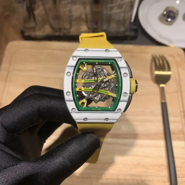 Photo 3 - New Models Replica Richard Mille RM 61-01  Yohan Blake Gray Yellow Strap