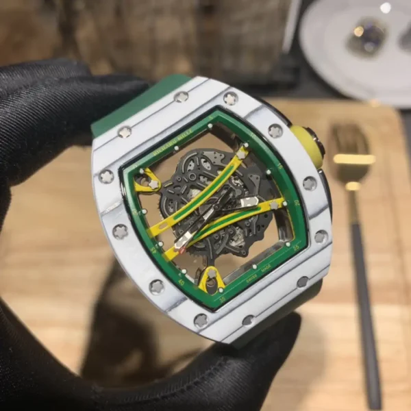 Photo 4 - New Models Replica Richard Mille RM 61-01  Yohan Blake Gray Green Strap