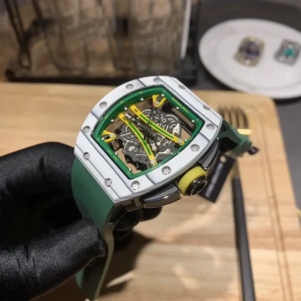 Photo 5 - New Models Replica Richard Mille RM 61-01  Yohan Blake Gray Green Strap