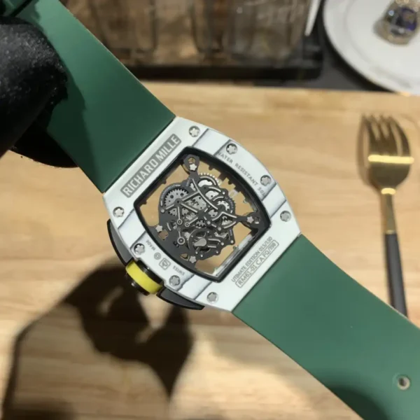 Replica Richard Mille RM 61-01  Yohan Blake Gray Green Strap - Image 9