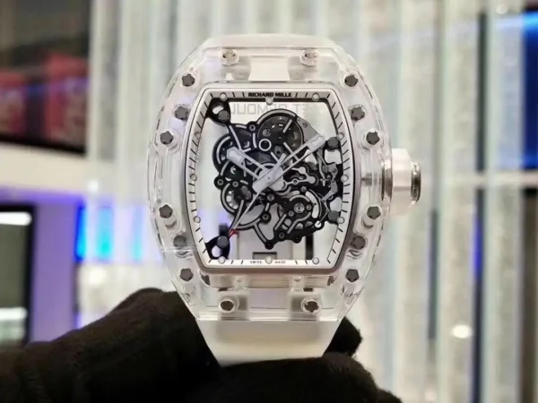 Replica RM 055 Glass Transparent White Bezel - Image 2