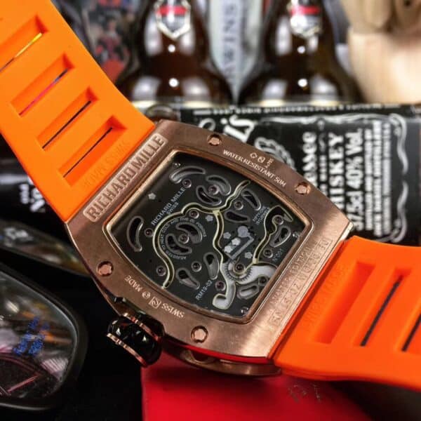 Photo 5 - New Models Replica RM 19 Tourbillon Fleur Orange Strap