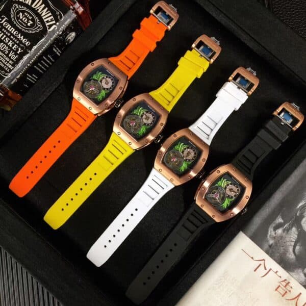 Photo 9 - New Models Replica RM 19 Tourbillon Fleur Orange Strap