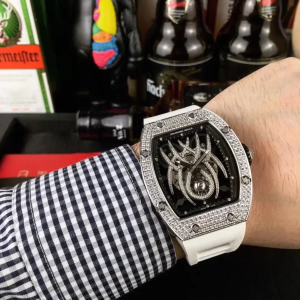 Replica Richard Mille 19-01 Spider Web Diamond Case - Image 7